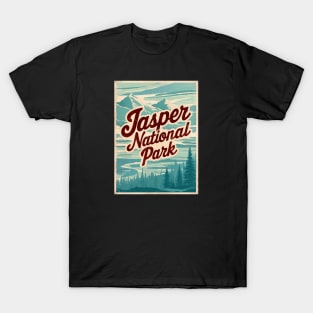 Retro Poster of Jasper National Park T-Shirt